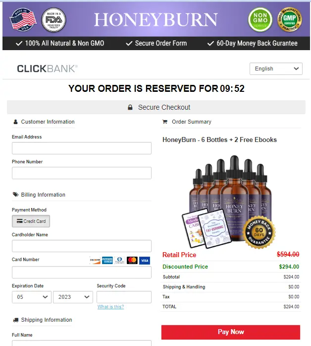 honeyburn order